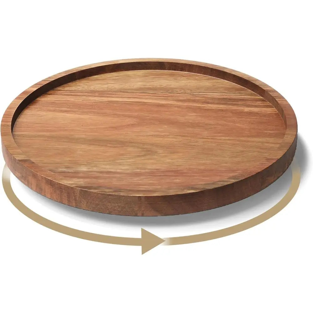 Acacia Wood Susan Organizer For Kitchen Pantry Spice Storage