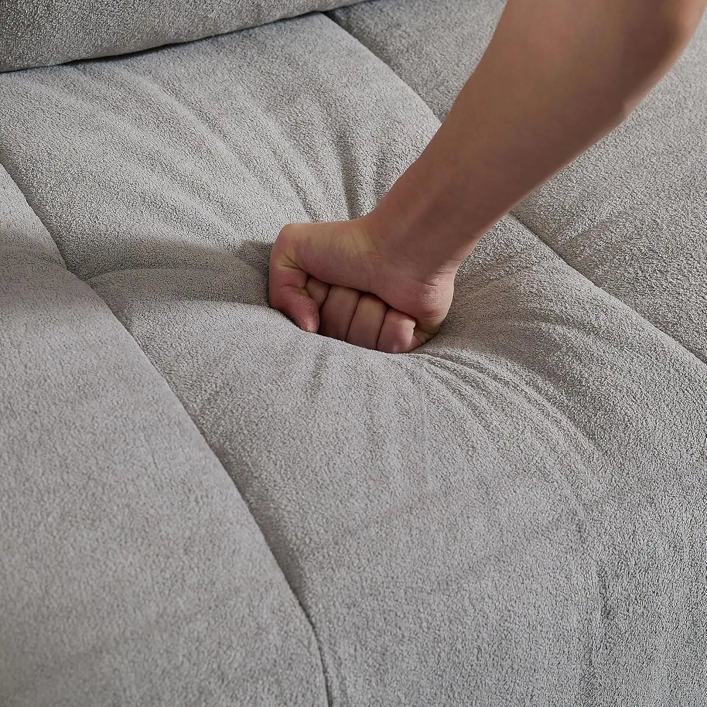 Modular Sectional Sofa Couch L Shaped With Reversible Ottoman