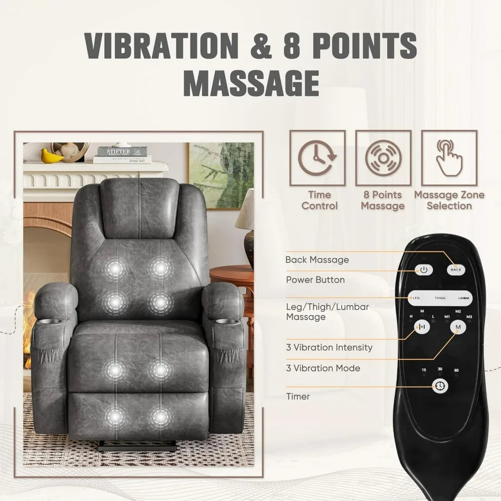 Flamaker Power Lift Recliner Chair With Cup Holders