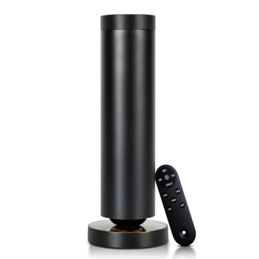 Cold Air Waterless Diffuser for hotels and offices, aluminum alloy body, matte black finish, covers 1000 sq ft with remote cont