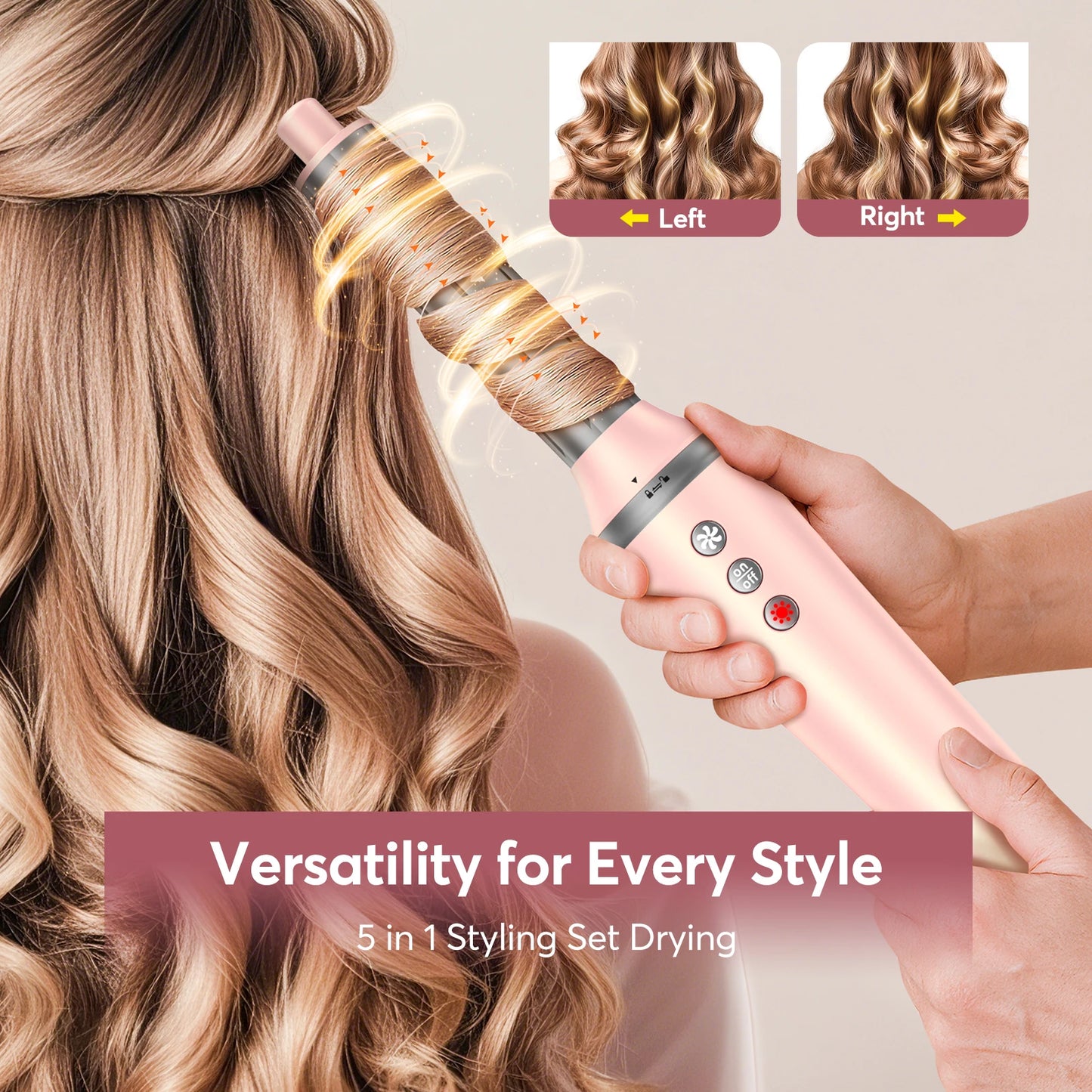 Bopcal 5 In 1 Hair Styler 1200W Professional Brush