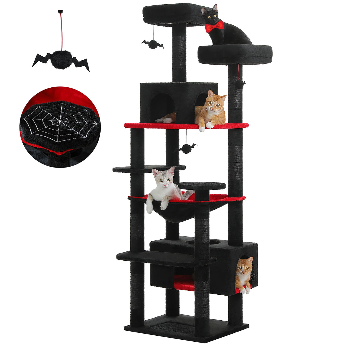 PAWZ Road Indoor Cat Tree With Sisal Posts Hammocks And Condos