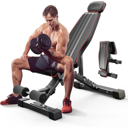 YTYIN 6 In 1 Multi Function Strength Training Weight Bench