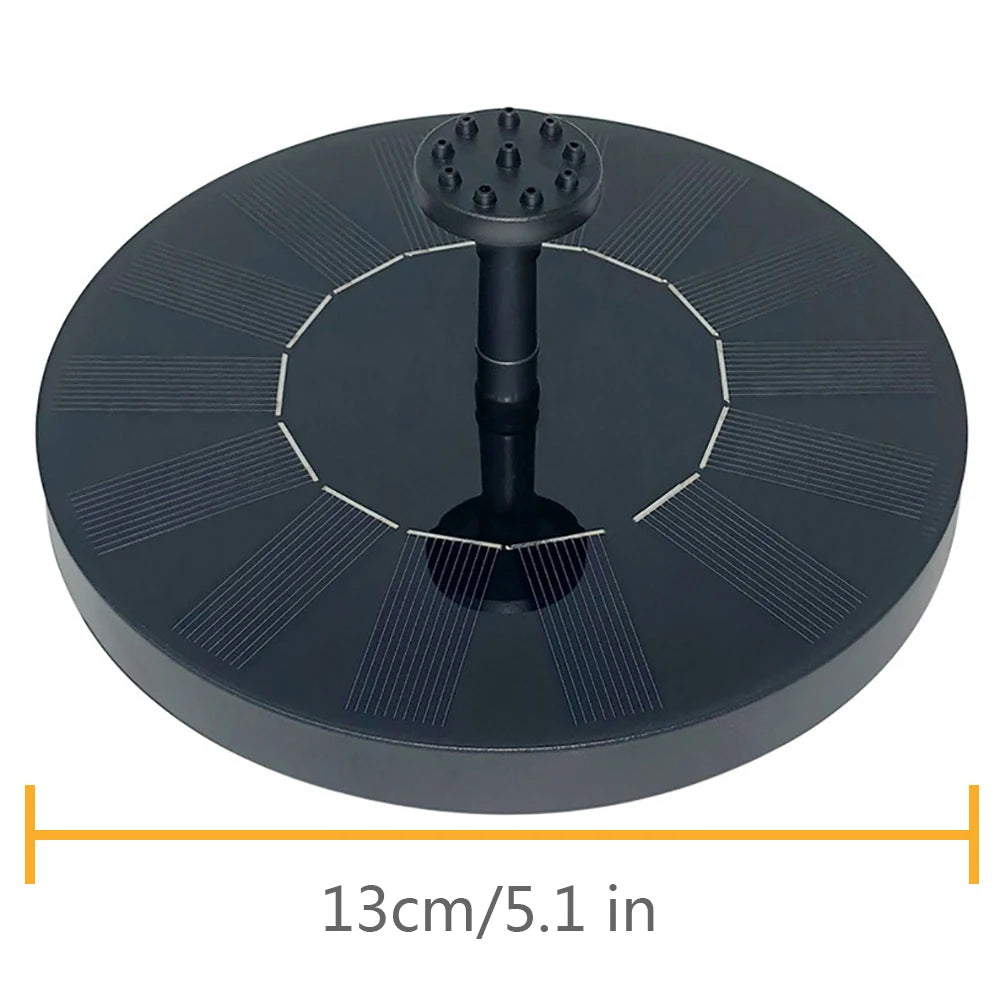 Waterfall Solar Fountain For Garden Pond Or Outdoor Bird Bath