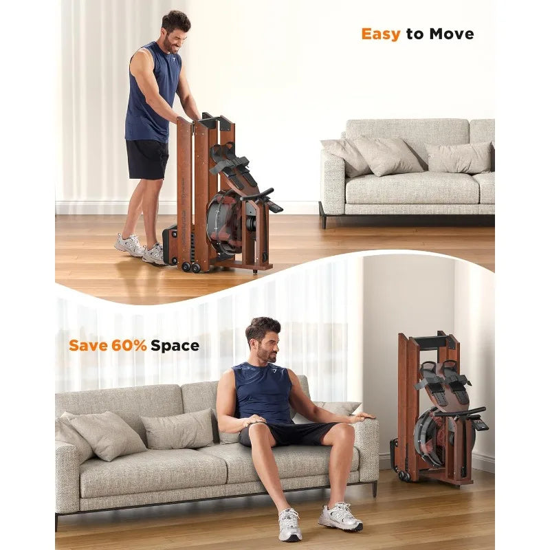 YOSUDA Water Rowing Machine for Home Use 400 LBS Capacity