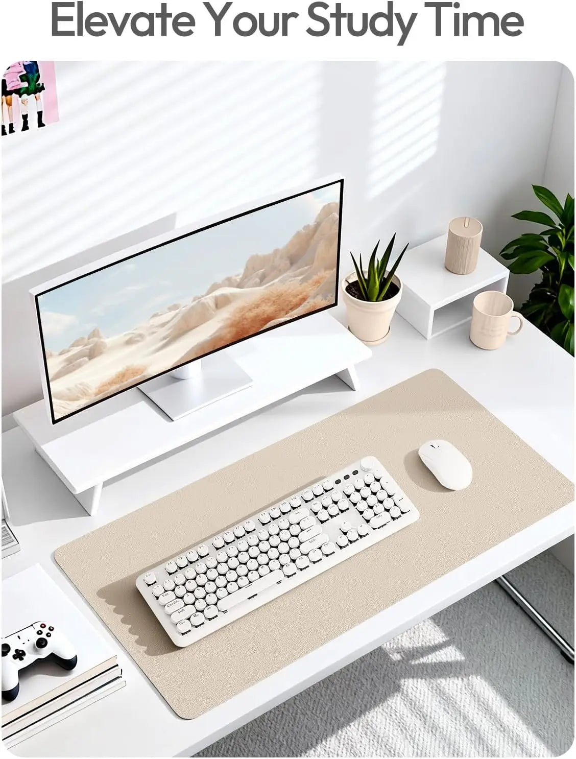 Waterproof PU Leather Desk Pad Protector For Office Mouse Use