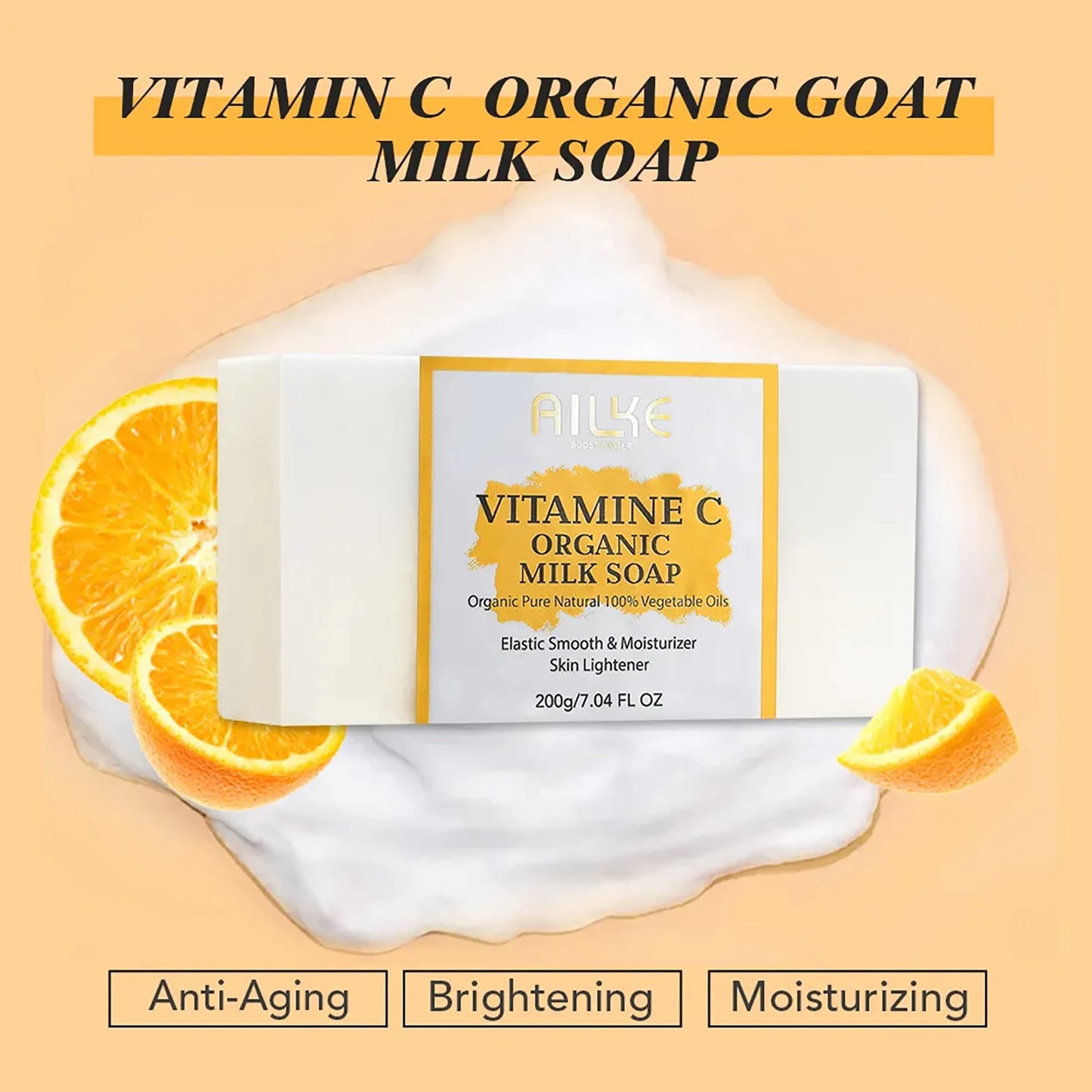 Kyliefit Organic Milk Soap Vitamin C Anti Aging Cleanser