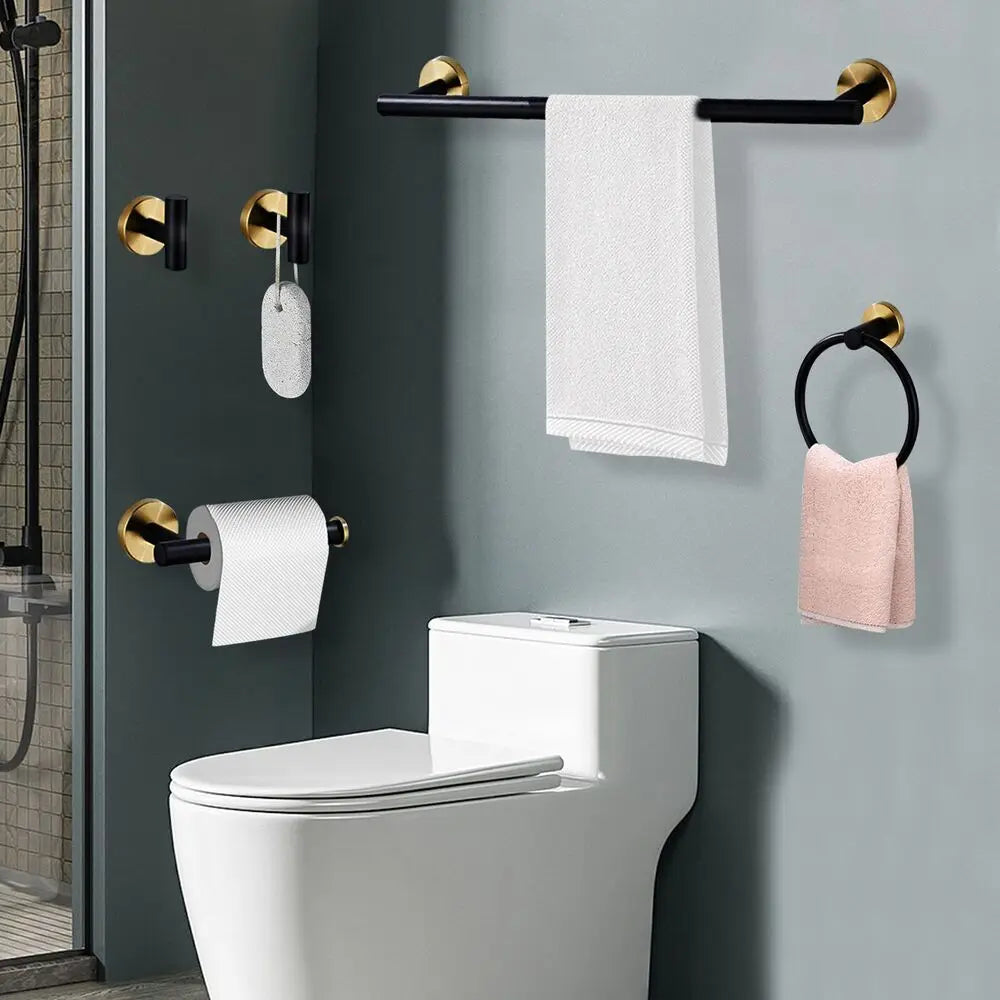 Stainless Steel Bathroom Hardware Set Wall Mounted