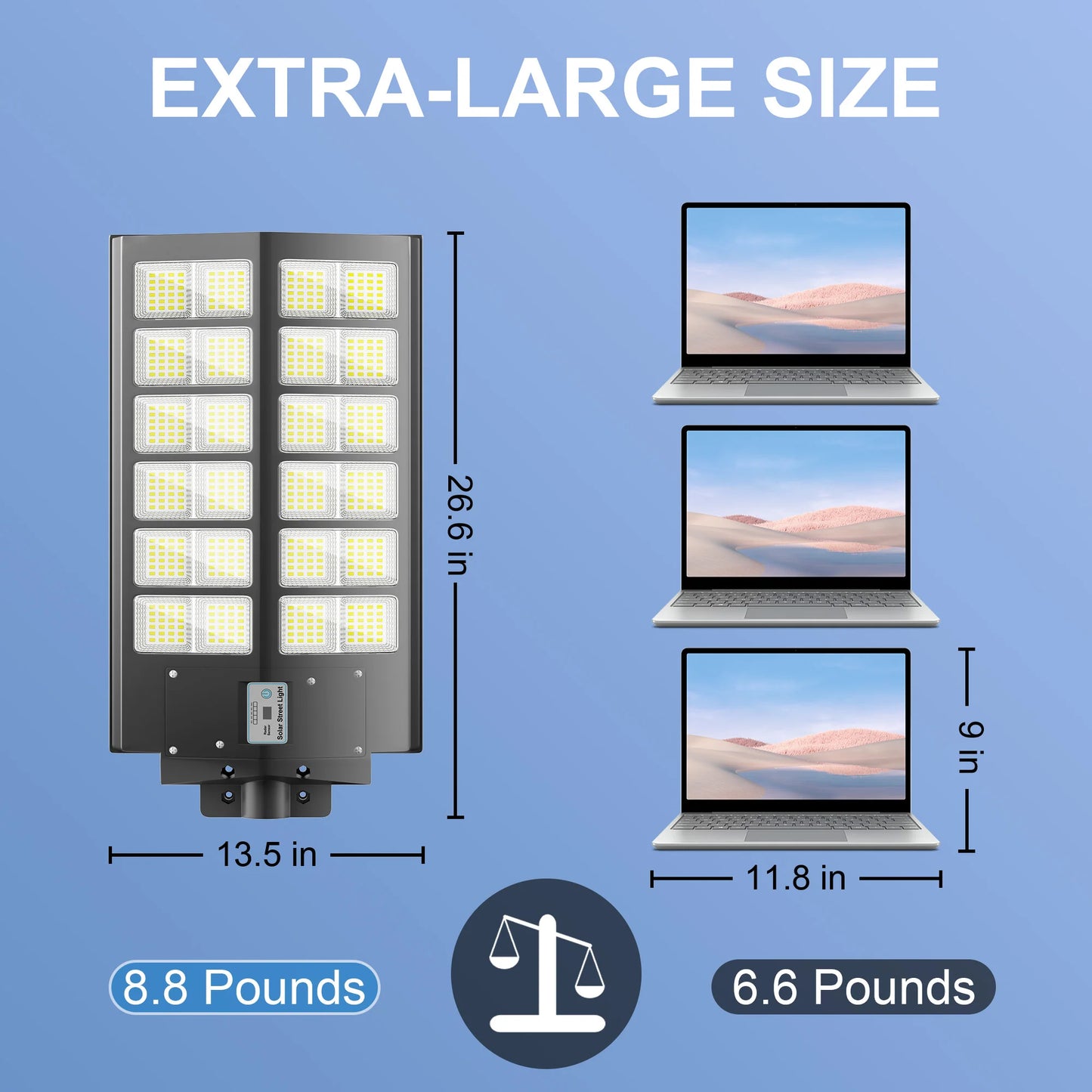 6000 Watt Solar Street Light With Motion Sensor Waterproof