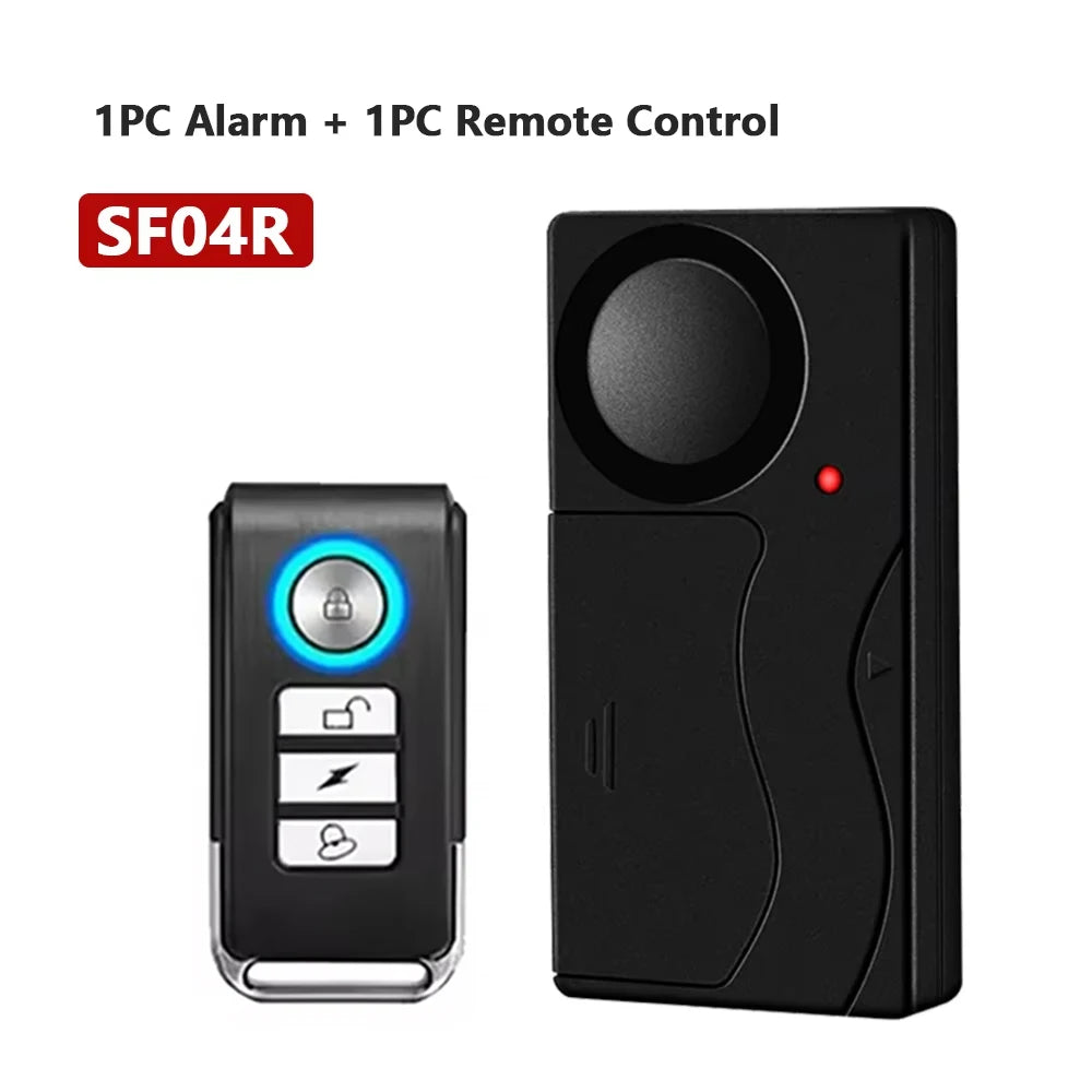 Awapow Wireless Vibration Bike Alarm With Remote Control 110dB