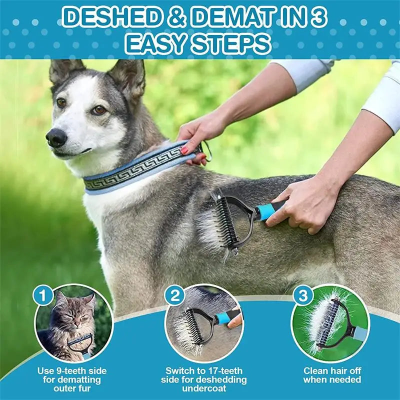 Professional Stainless Steel Dog Grooming Brush For Pets