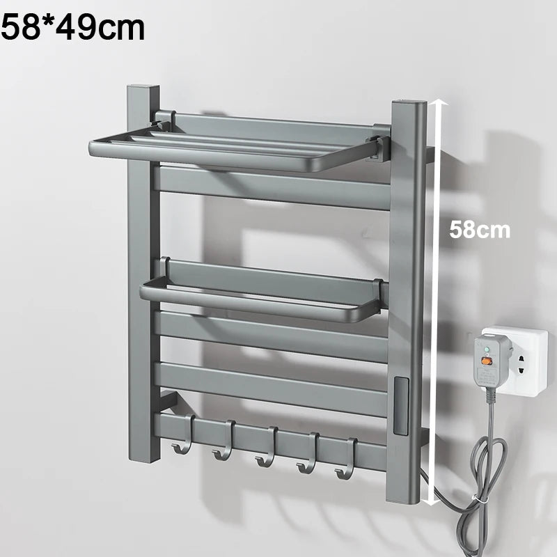 Shinesia Electric Towel Dryer With Digital Display And Wall Mount