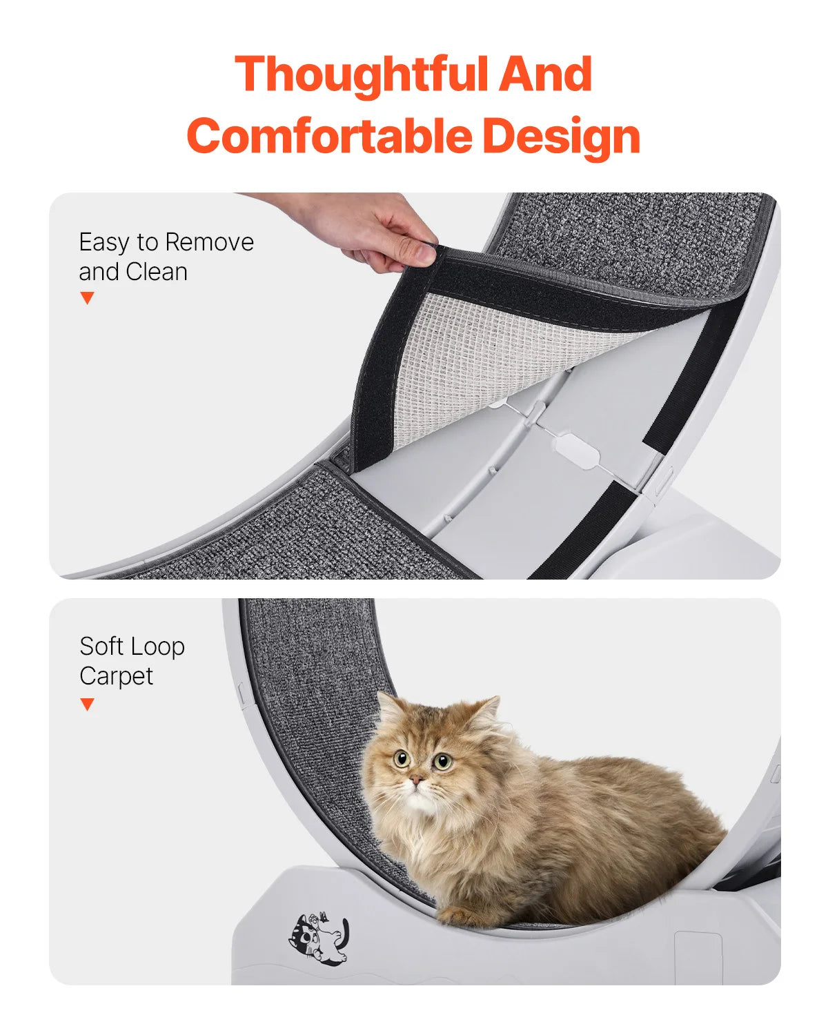 SucceBuy Cat Exercise Wheel With Secure Brake And Quiet Runway