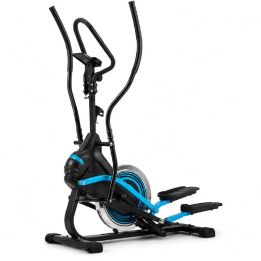 3-in-1 Elliptical Exercise Machine for Home Use, Steel Frame, Black, 15.5-Inch Stride with Smooth Magnetic Resistance
