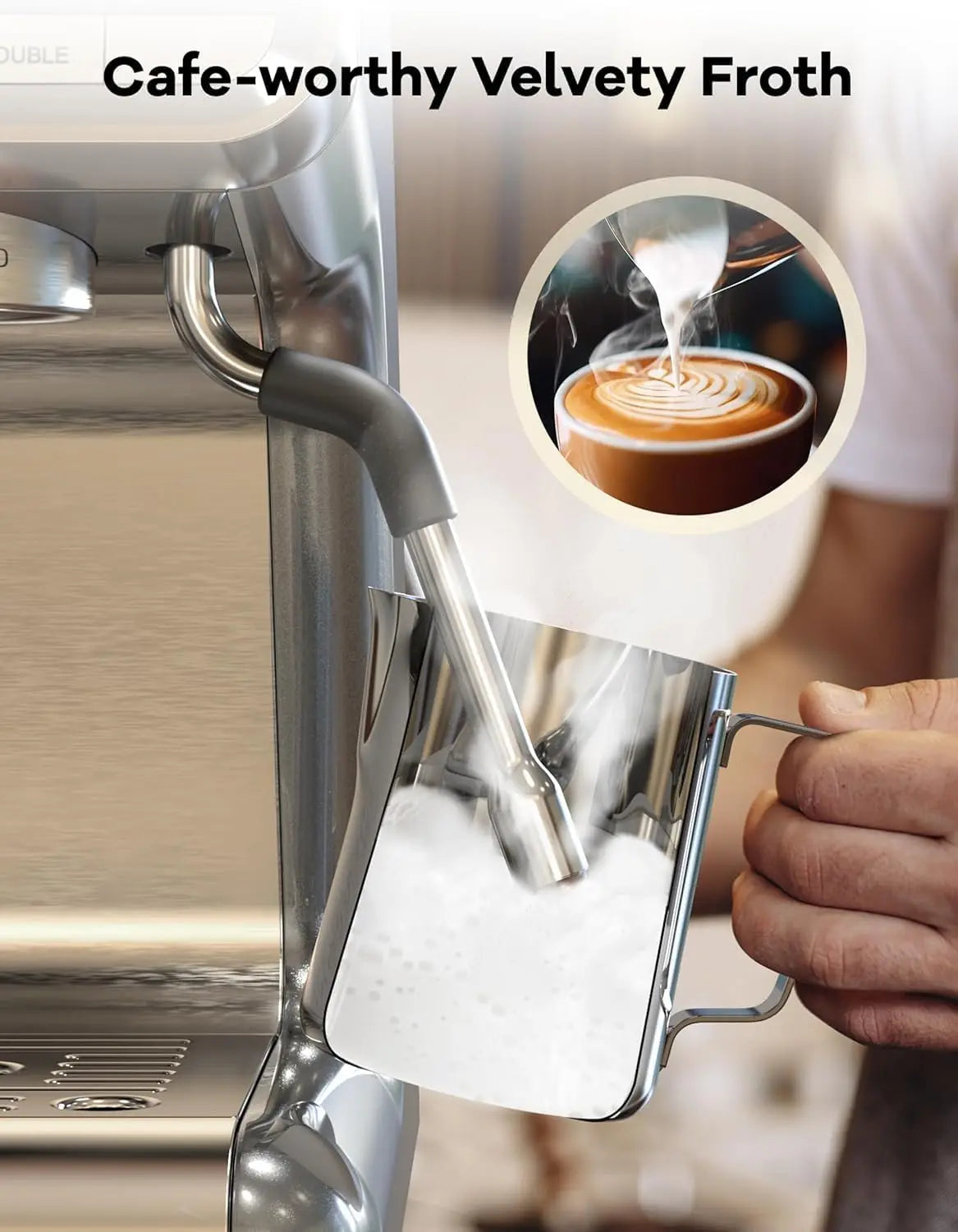 Acekool 20 Bar Espresso Machine 1450W With Built In Grinder