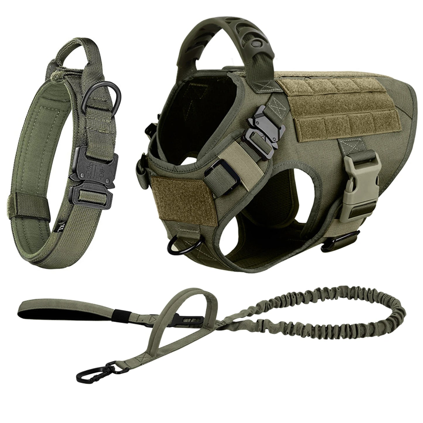 Padded Nylon Dog Harness And Leash Set For Training And Walking