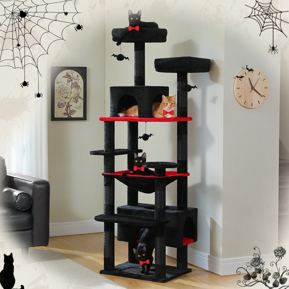 PAWZ Road Indoor Cat Tree With Sisal Posts Hammocks And Condos