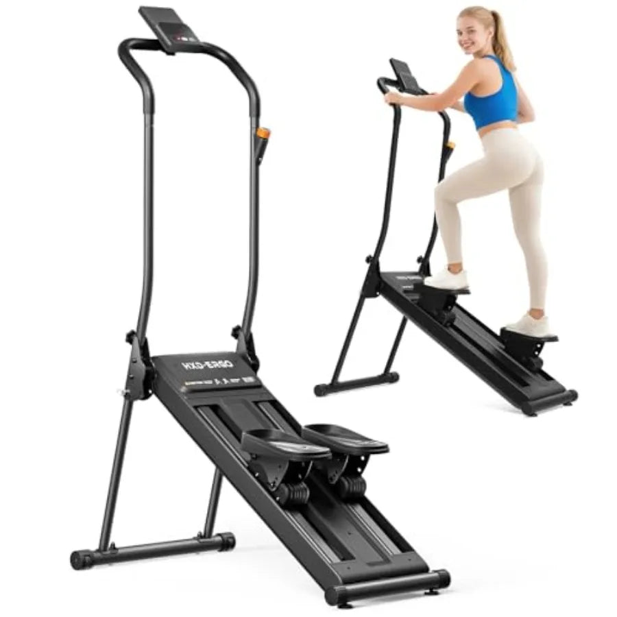 Home Magnetic Stair Stepper With Incline Modes And LCD Monitor