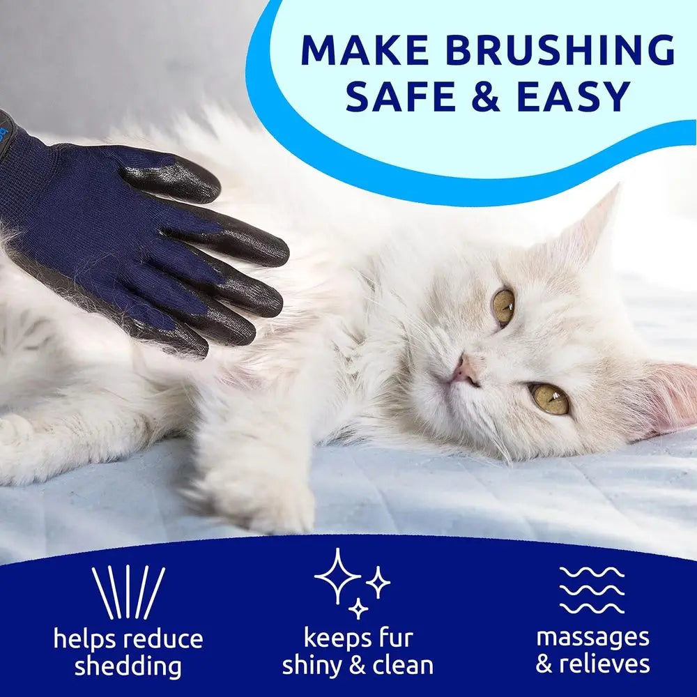 Grooming Gloves - Hair Remover Glove for Deshedding Long and Short Fur