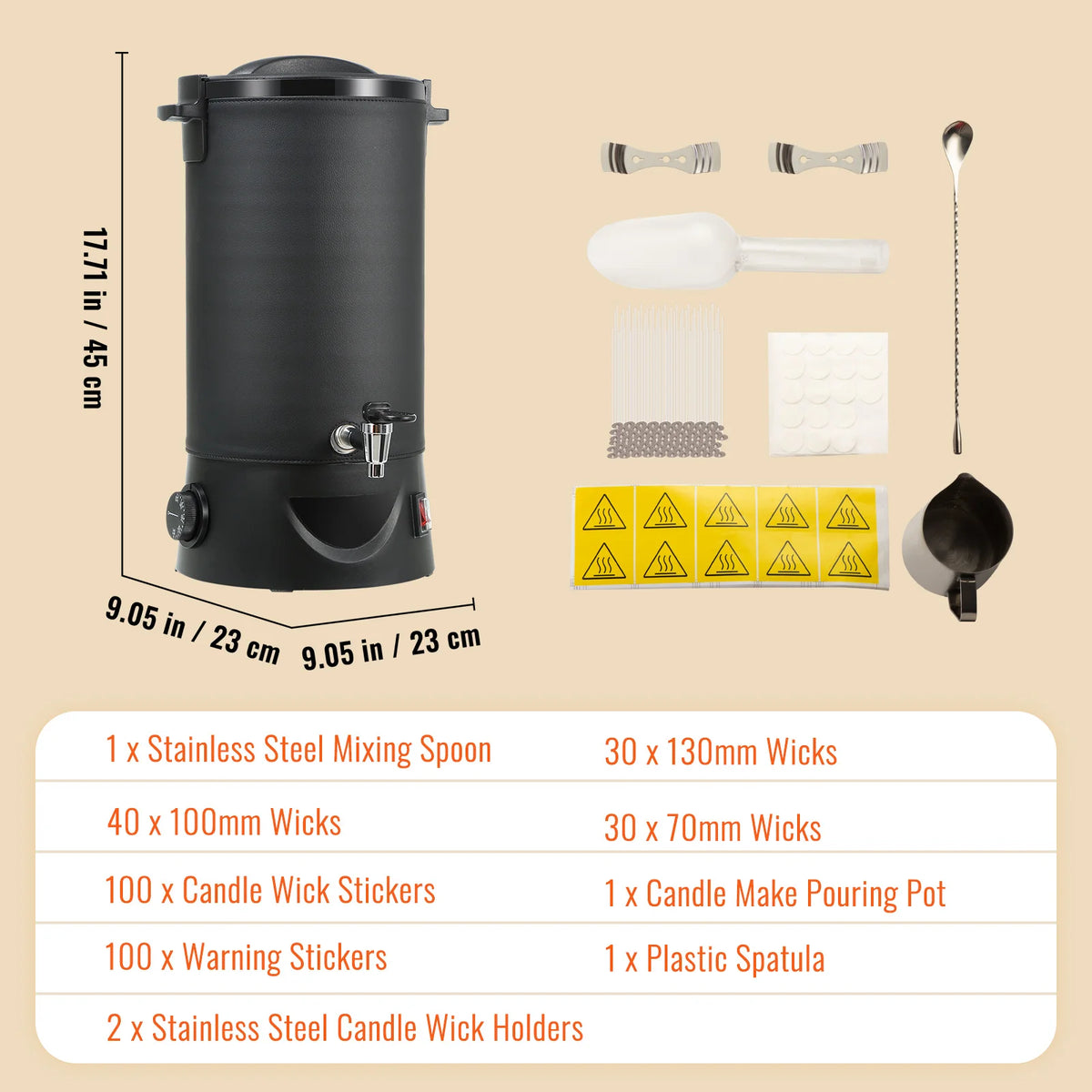 SucceBuy Electric Wax Melter With Easy Pour Spout For Candles