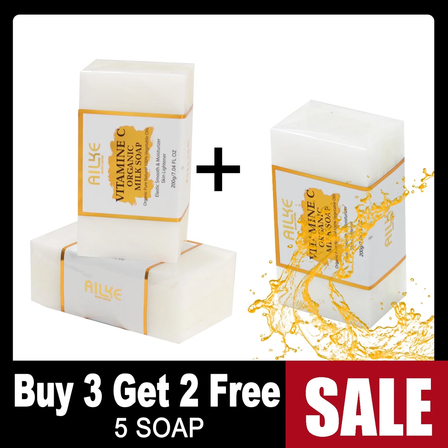 Kyliefit Organic Milk Soap Vitamin C Anti Aging Cleanser