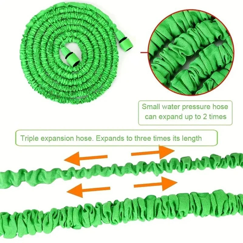 Expandable Magic Hose With Water Gun And 7 Functions