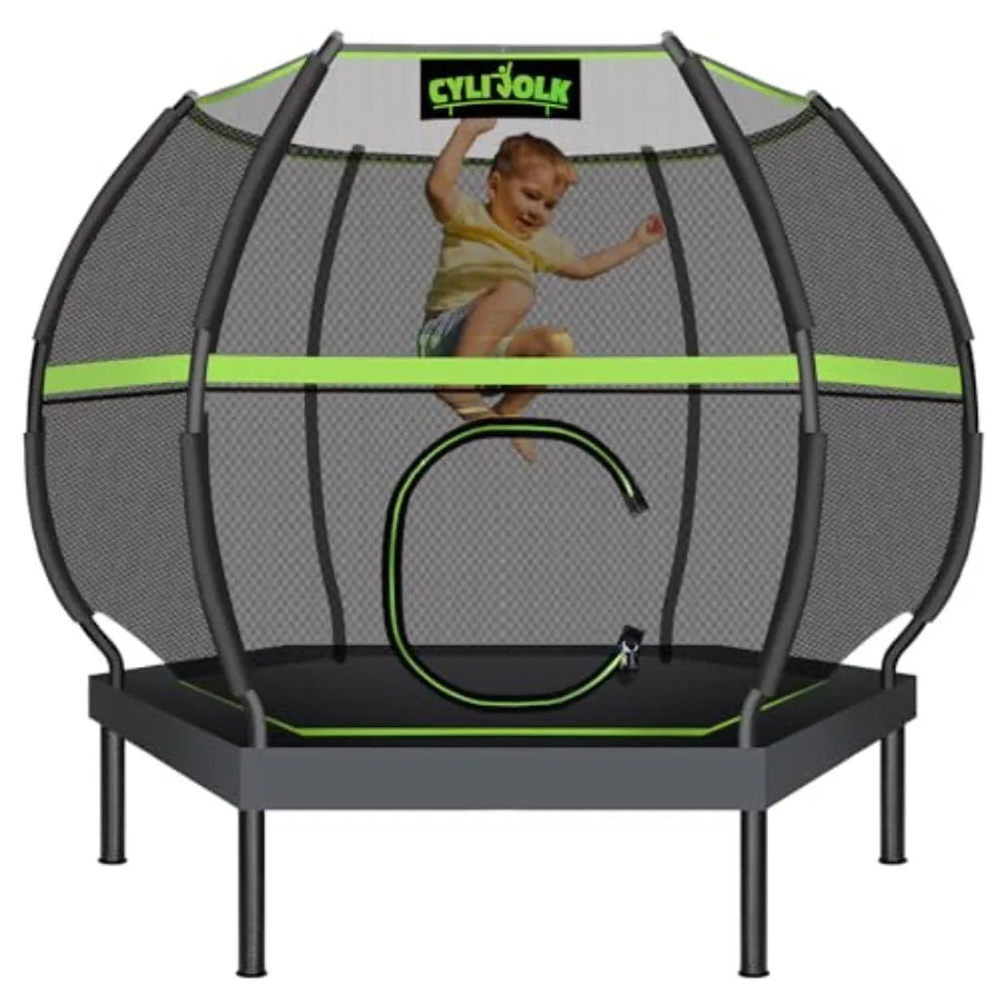 Heavy Duty Trampoline With Safety Enclosure For Indoor Outdoor Use