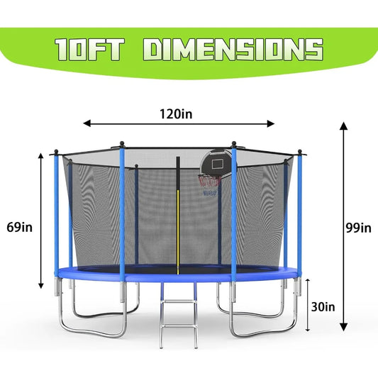 Ytyin Recreational Jumping Trampoline With Protective Safety Net