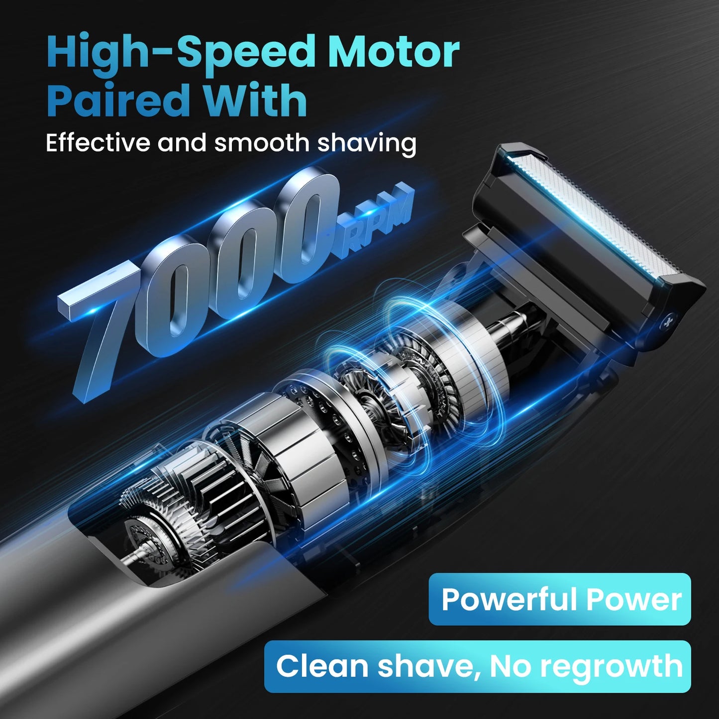 MAXGROOM 3 In 1 Body Hair Trimmer Shaver IPX6 Waterproof