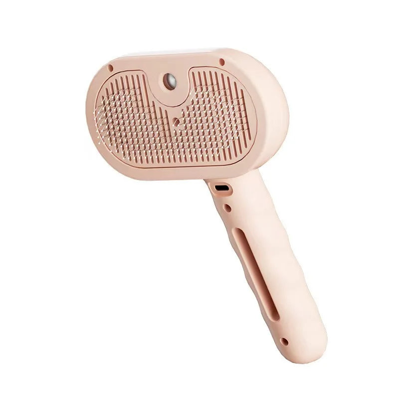 Steamy Dog Brush Electric Spray Cat Hair Massager For Grooming