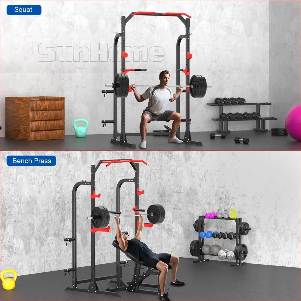 Ytyin Power Cage Squat Rack With Adjustable Cable System