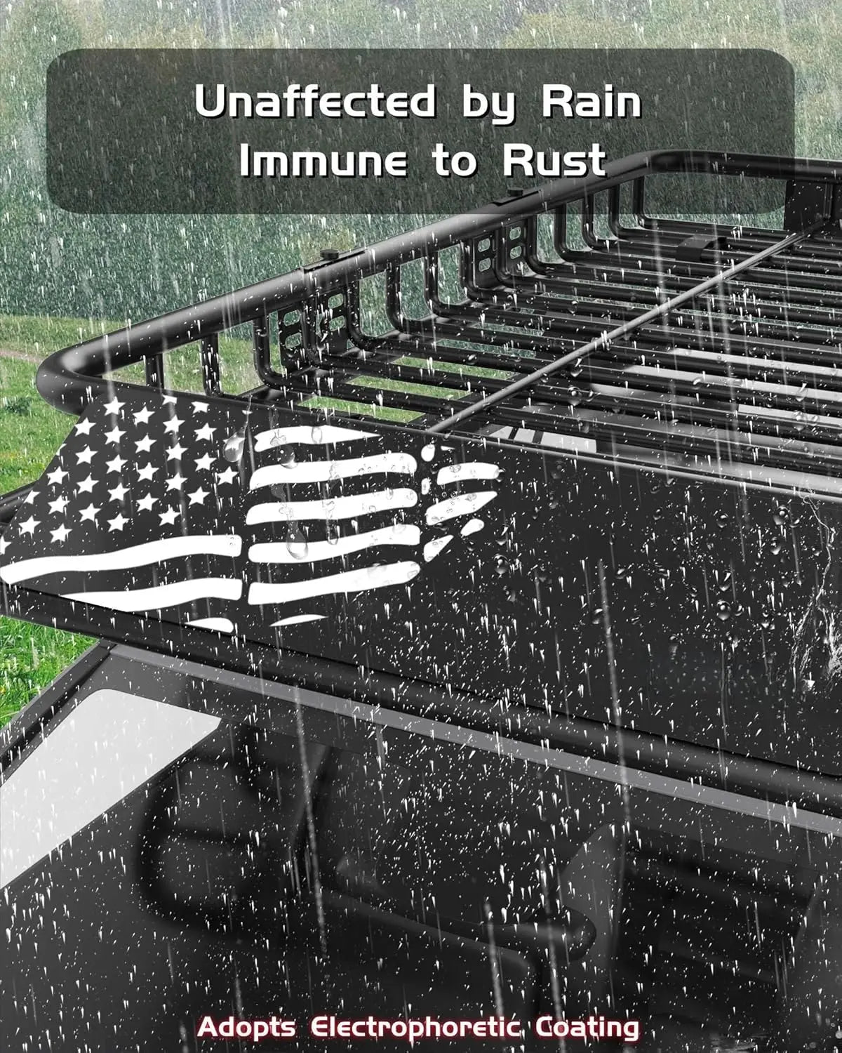 HiMISS Roof Rack Basket Universal Carrier 200 Lbs Capacity