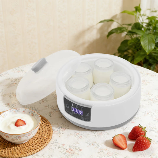Electric Yogurt Maker With 304 Stainless Steel Liner And Timer