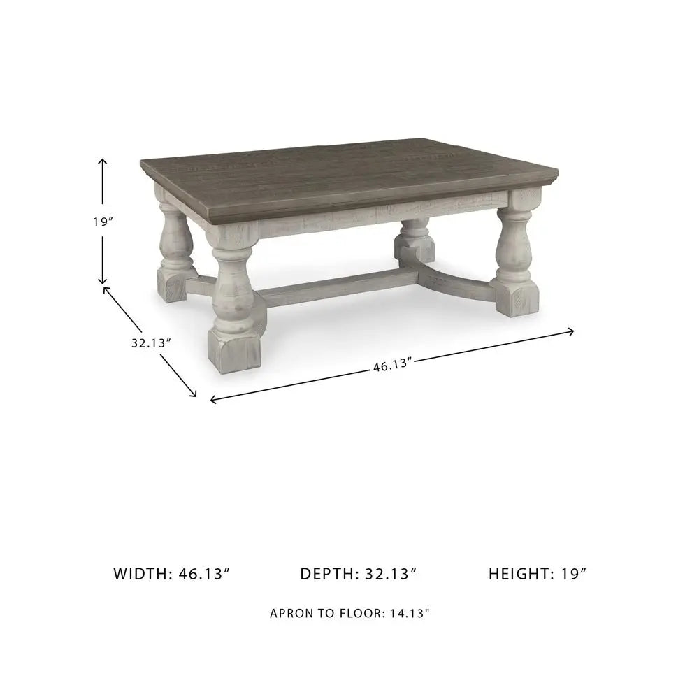 Havalance Modern Farmhouse Rectangular Coffee Table