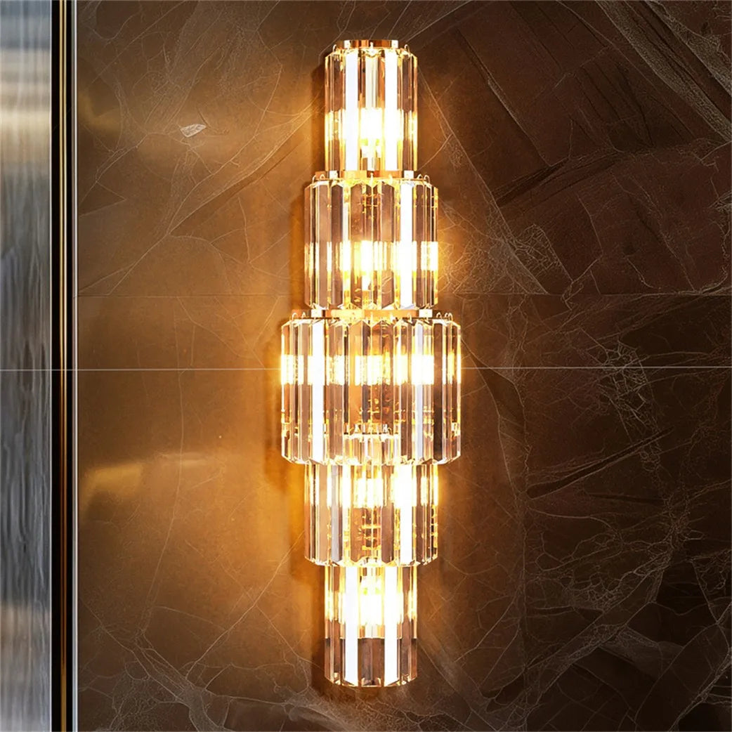 Crystal Wall Lamp LED Sconce For Living Room Bedroom