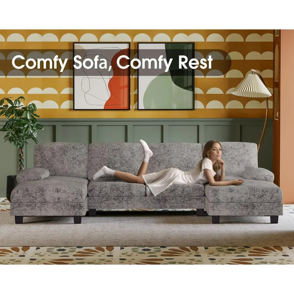 Sectional Couches For Living Room U Shaped Sofa Set