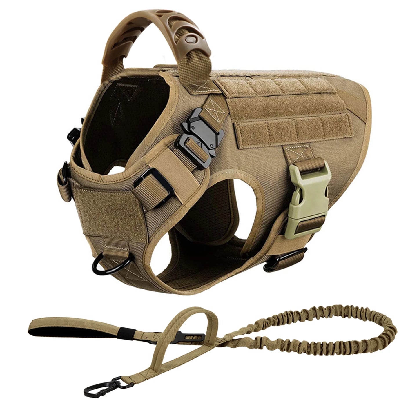 Padded Nylon Dog Harness And Leash Set For Training And Walking