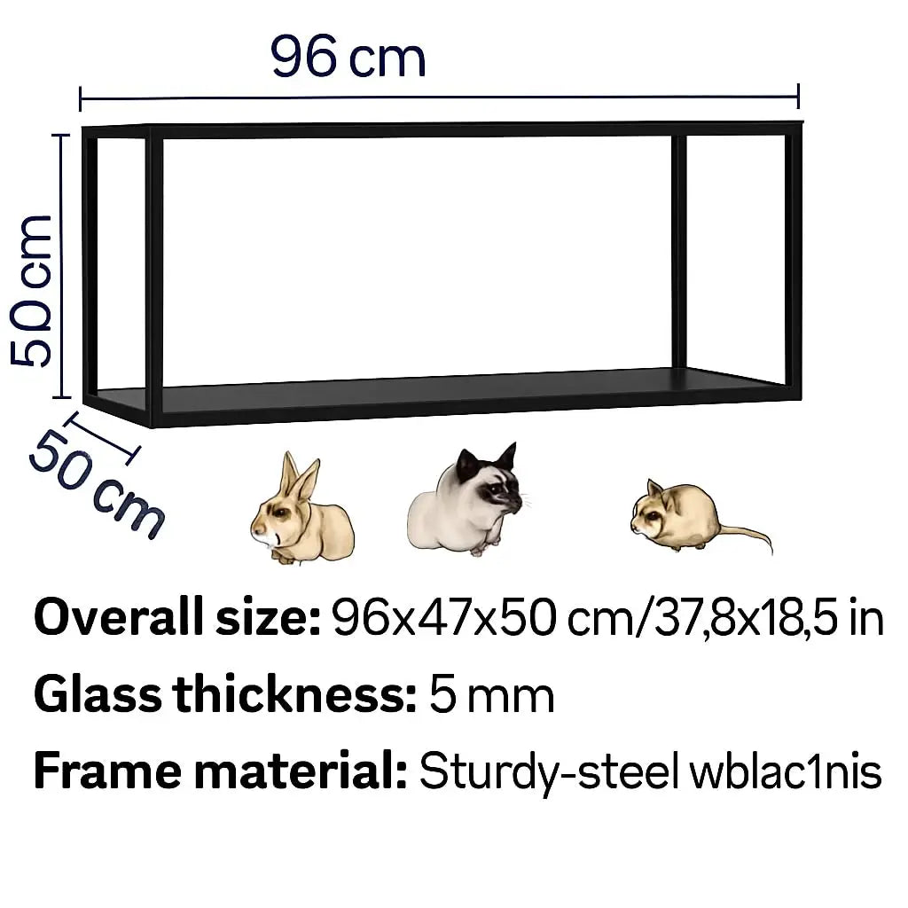 Studyset Hamster Cage With 360 Degree Viewing Wheels Chew Proof Doors