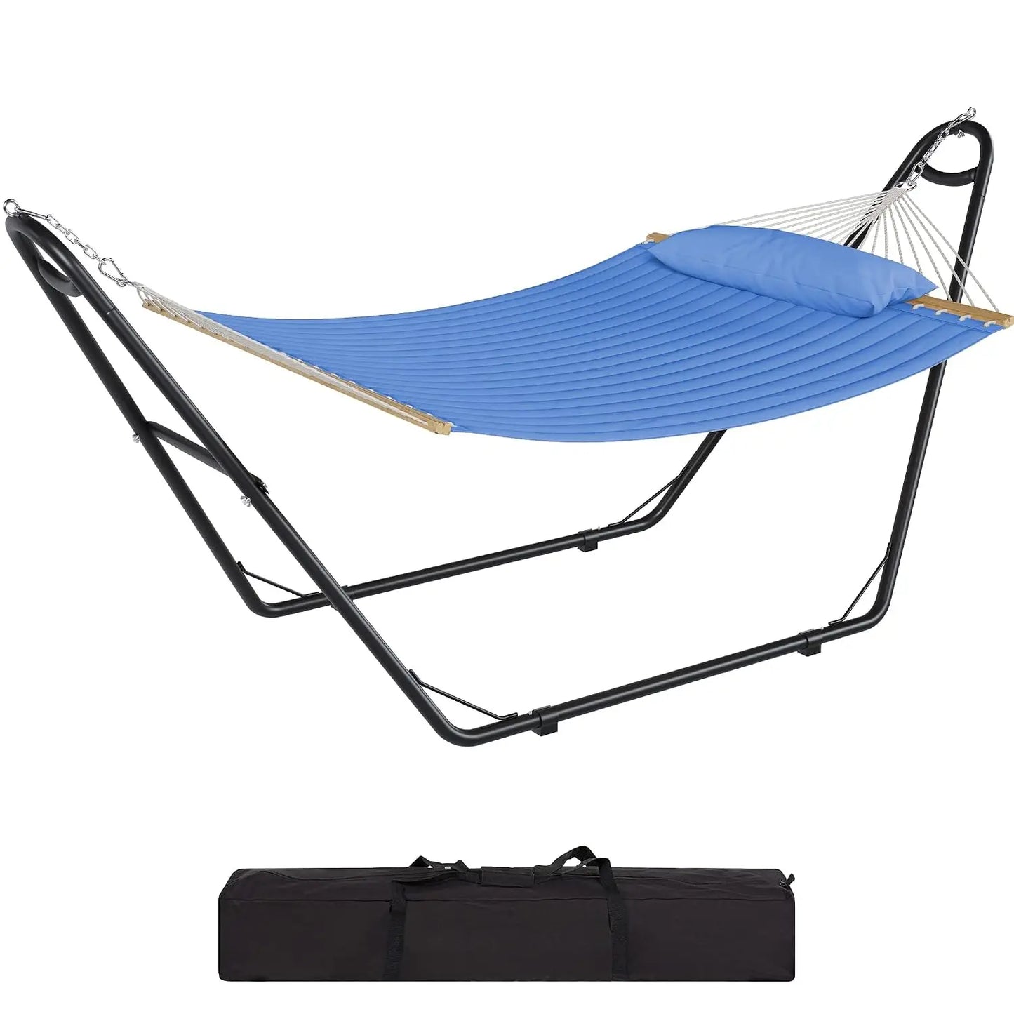 Hammock with Stand Included Hammock Heavy Duty Hammocks Waterproof Portable Hammock with Pillow Storage Bags 450lbs, Customized