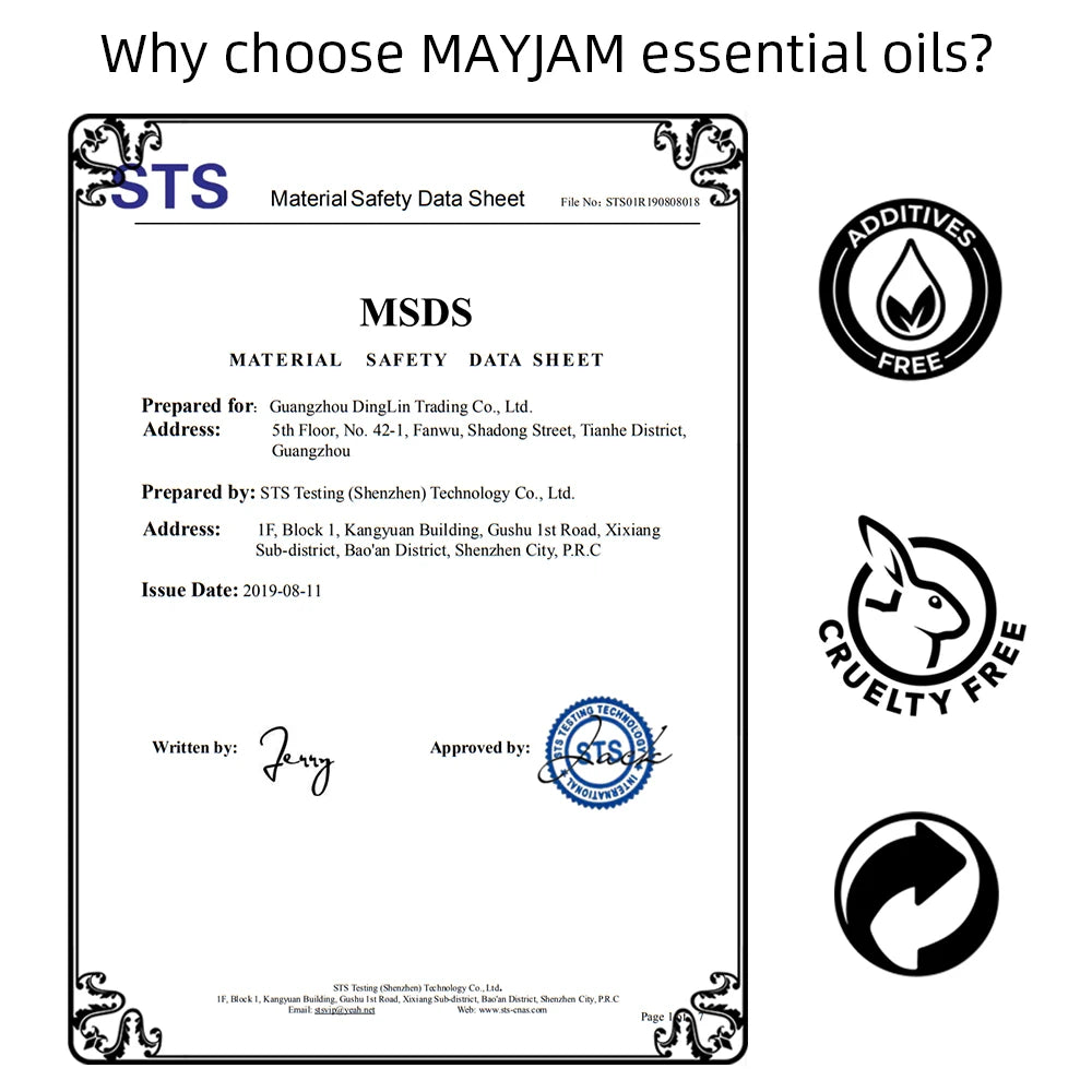 MAYJAM Pure Essential Oils Set For Humidifiers And Aromatherapy