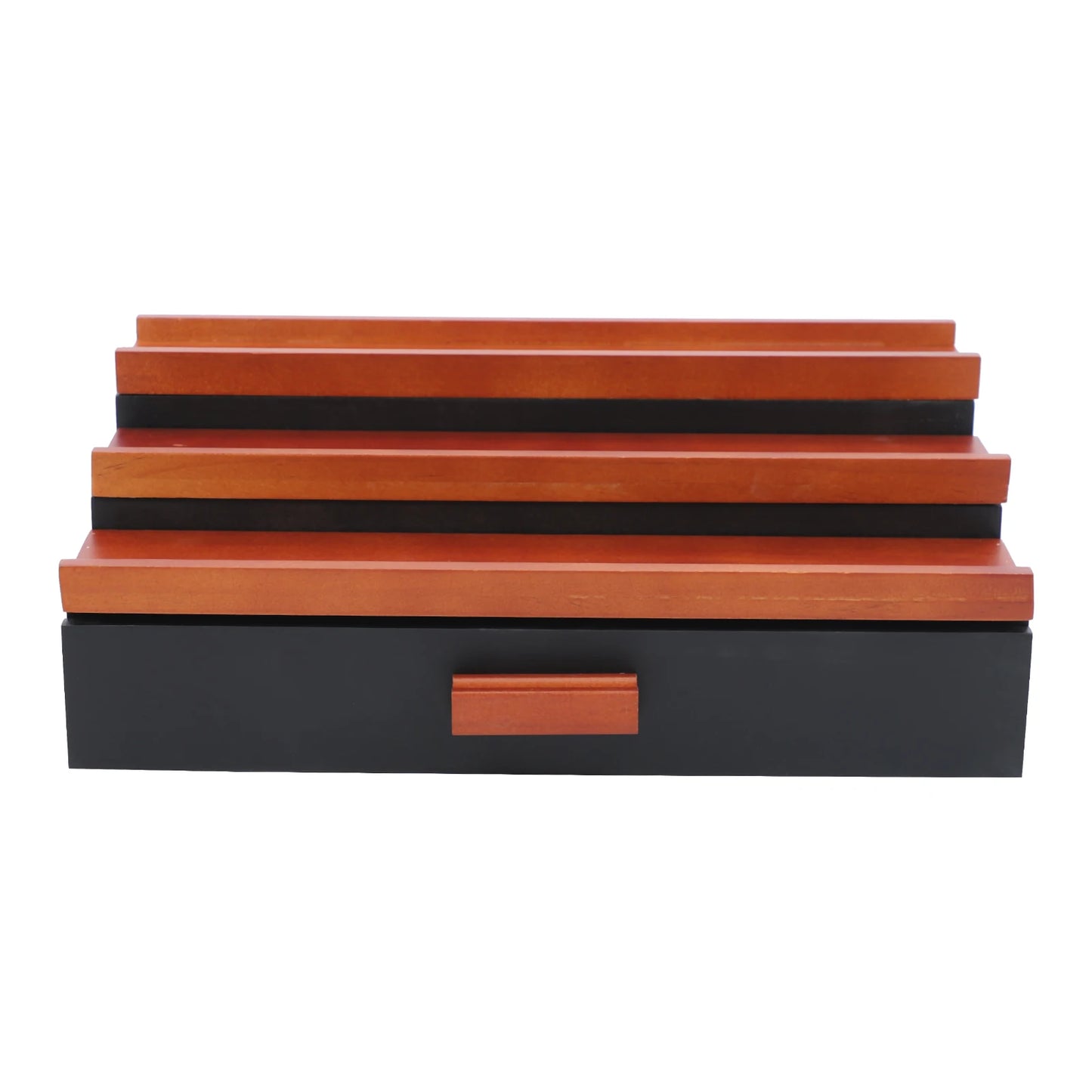 Wood 3 Tier Perfume Organizer With Drawer Display Stand