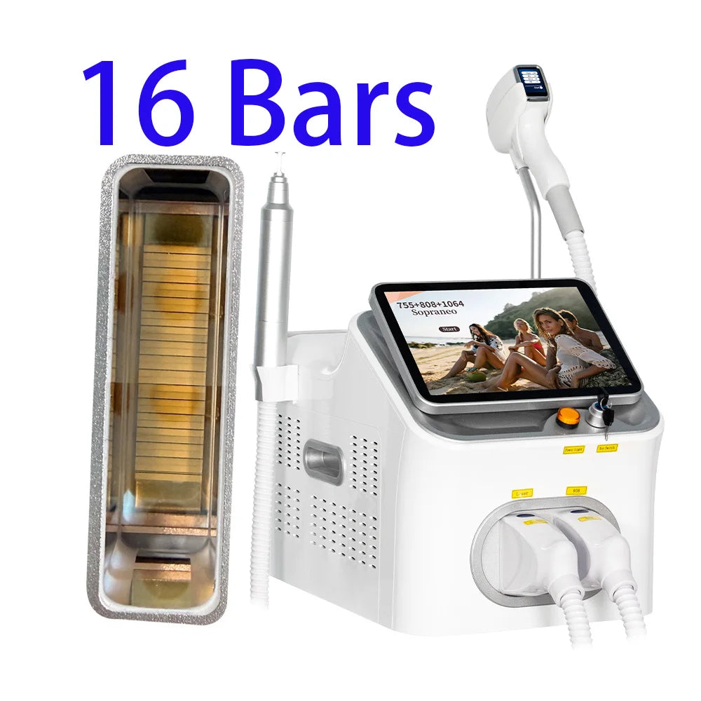 Professional Diode Laser Hair Removal And Picosecond Tattoo Device