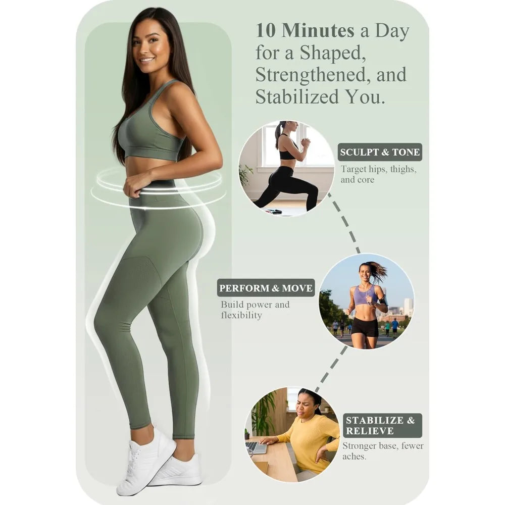 PAETA Hip Abductor Machine For Home Gym Glute Strength Training
