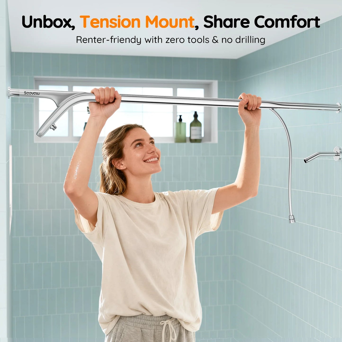 Tandem Shower Head For Couples Dual Shower System For Two