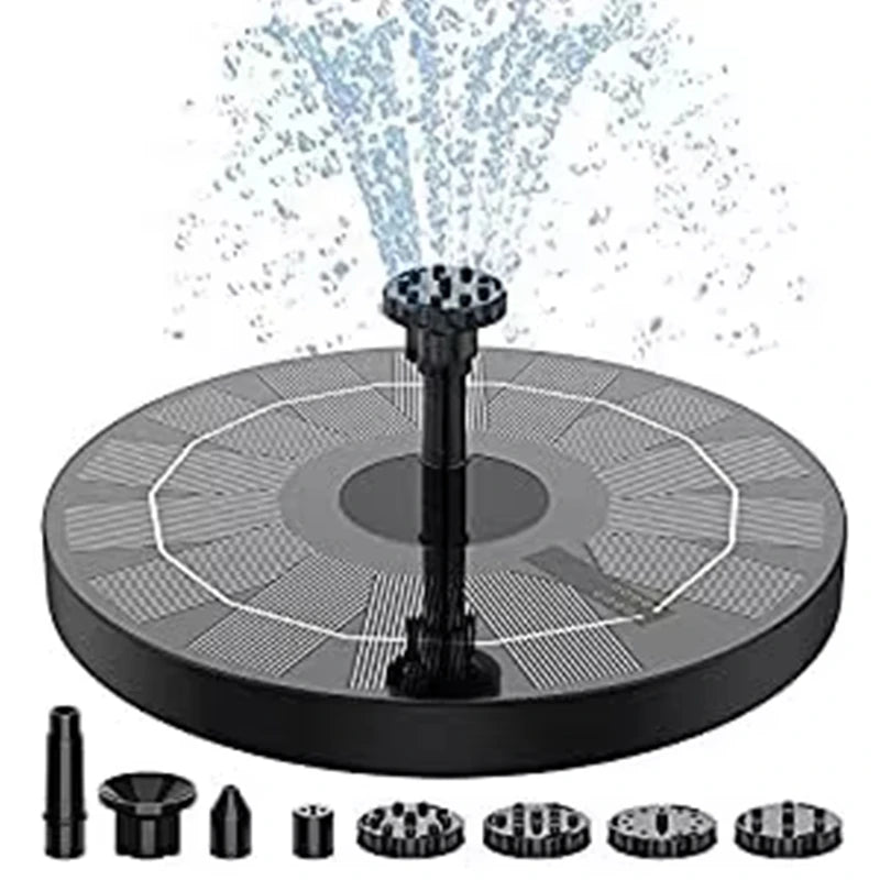 Waterfall Solar Fountain For Garden Pond Or Outdoor Bird Bath