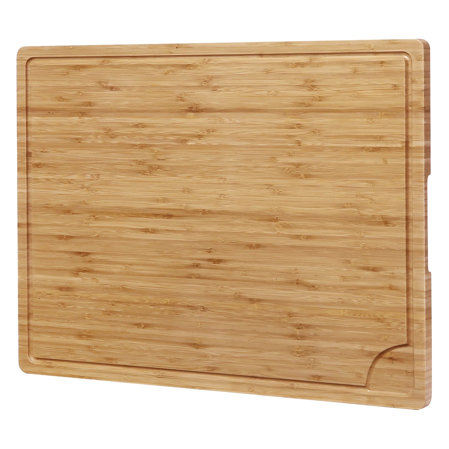 Studyset Bamboo Cutting Board With Handle And Juice Groove