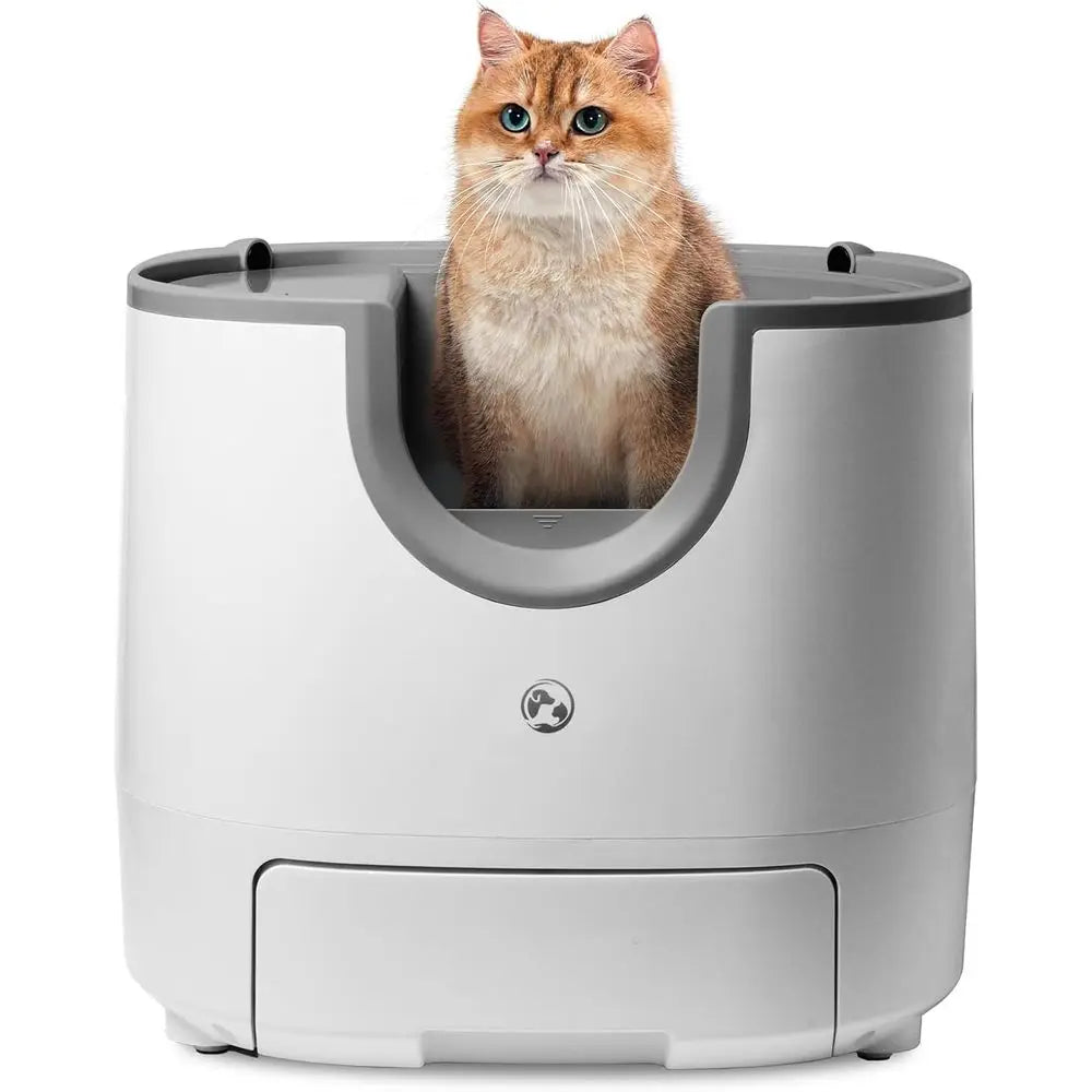 Automatic Self Cleaning Litter Box For Multiple Cats Features Safety
